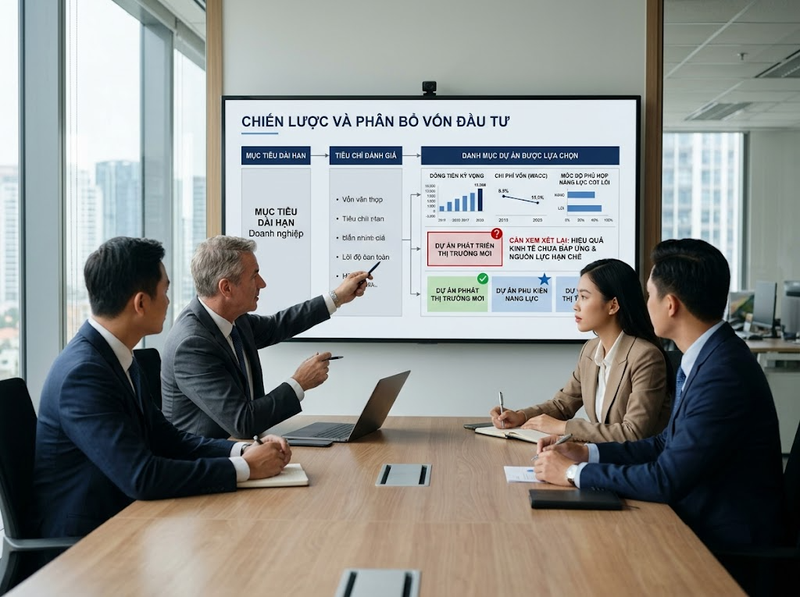 Hoạch định đầu tư giúp doanh nghiệp phân bổ nguồn lực và kiểm soát ưu tiên